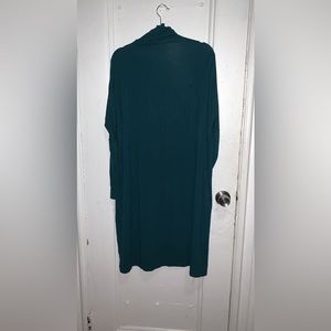 Fine Ribbed Turtleneck Frock - MimuMaxi (DISCONTINUED TEAL COLOR)